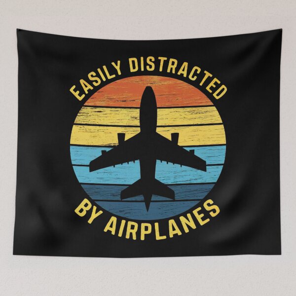 Item preview, Easily Distracted By Airplanes designed and sold by SiarheiYur.