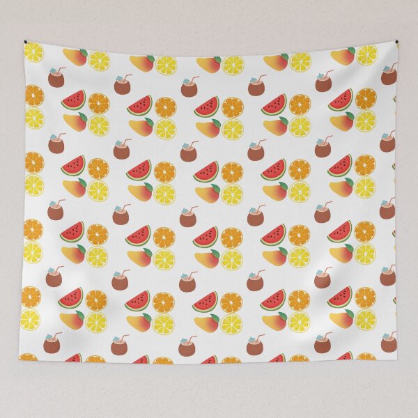 Item preview, Cute Tropical Fruit Sticker Pack Summer Coconut Cocktail Aesthetic Sticker designed and sold by Art IN Pack.
