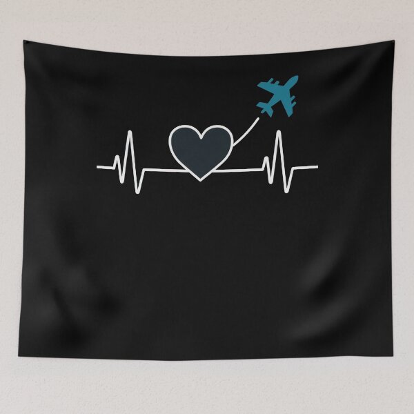 Item preview, Airplane Heartbeat Line designed and sold by SiarheiYur.
