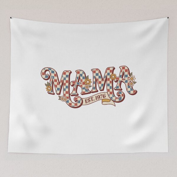 Item preview, Groovy Checkered Mama Est. 1976 designed and sold by KnockingLouder.