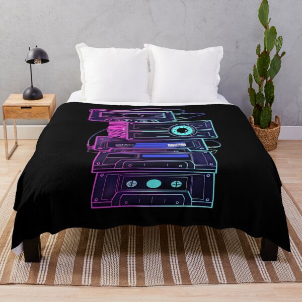 Item preview, Retro Synthwave Cassette Audio Stack - 80s 90s Neon Hi-Fi designed and sold by FizjoHed.
