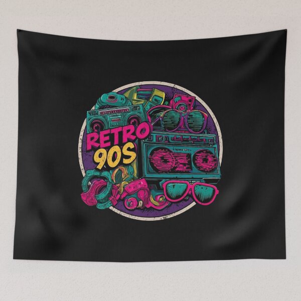 Item preview, Ultimate Retro 90s Nostalgia Badge - Distressed Ghetto Blaster Design designed and sold by FizjoHed.