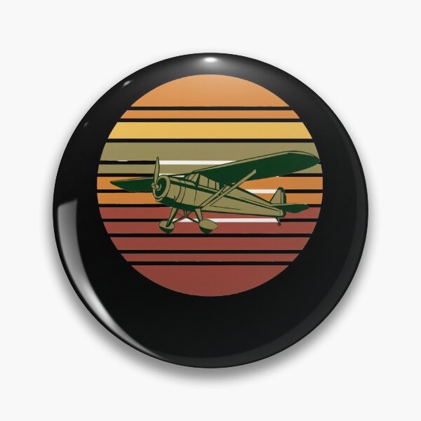 Artikelvorschau, Flugzeug-Sonnenuntergangsabzeichen entworfen und verkauft von SiarheiYur.
