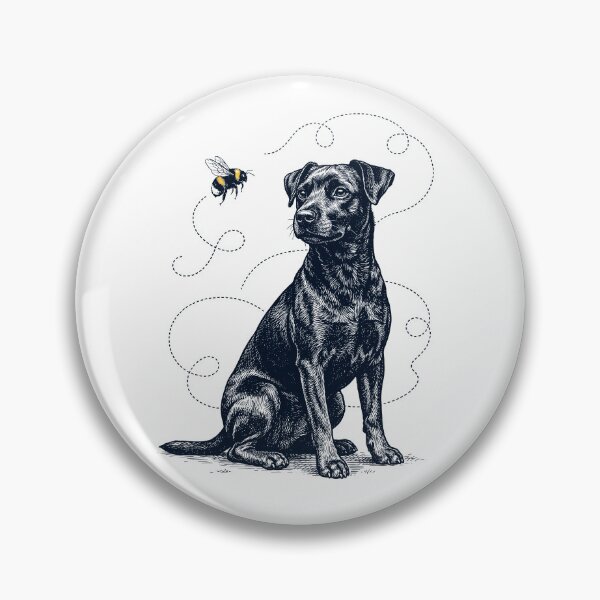 Item preview, Patterdale Terrier Bumble Bee Honeybee Dog Lover designed and sold by Kimberley King Art  King Art.