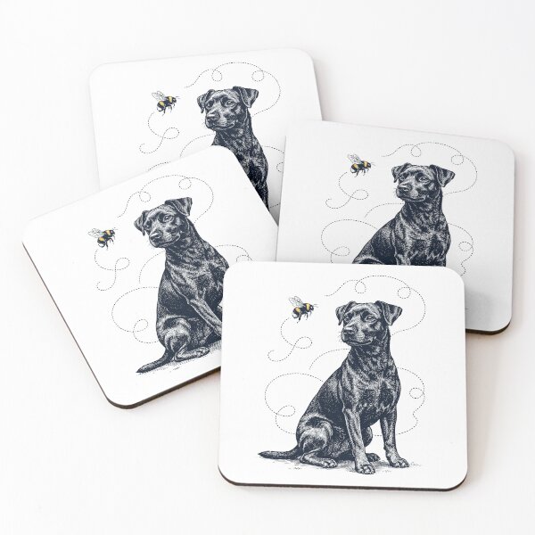 Item preview, Patterdale Terrier Bumble Bee Honeybee Dog Lover designed and sold by Kimberley King Art  King Art.