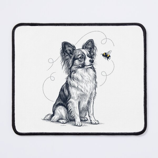 Item preview, Papillon Bumble Bee Honeybee Dog Lover designed and sold by Kimberley King Art King Art.