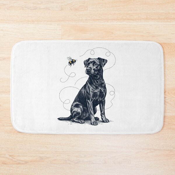 Item preview, Patterdale Terrier Bumble Bee Honeybee Dog Lover designed and sold by Kimberley King Art  King Art.