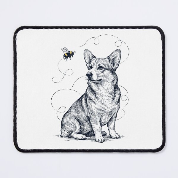 Item preview, Pembroke Welsh Corgi Bumble Bee Honeybee Dog Lover designed and sold by Kimberley King Art  King Art.
