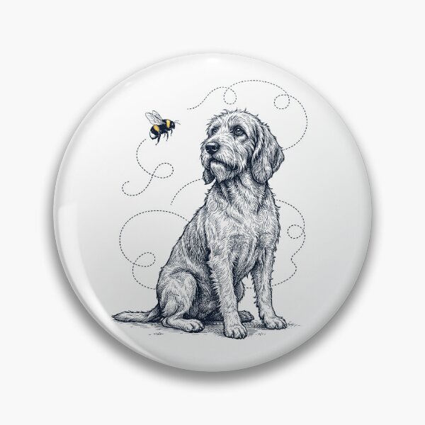Item preview, Petit Basset Griffon Vendeen Bumble Bee Honeybee Dog Lover designed and sold by Kimberley King Art  King Art.