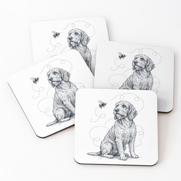 Item preview, Petit Basset Griffon Vendeen Bumble Bee Honeybee Dog Lover designed and sold by Kimberley King Art  King Art.