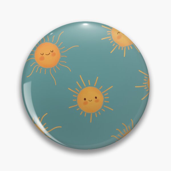 Item preview, Cute Kawaii Smiling Suns and Sunshine Pattern designed and sold by StoriesInGrain.