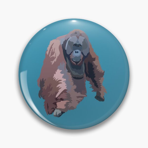 Item preview,  O is for Orangutan,Orangutan – Majestic Great Ape Wildlife Illustration designed and sold by PrettylittlepastelUk.