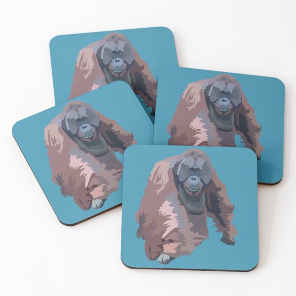 Item preview,  O is for Orangutan,Orangutan – Majestic Great Ape Wildlife Illustration designed and sold by PrettylittlepastelUk.