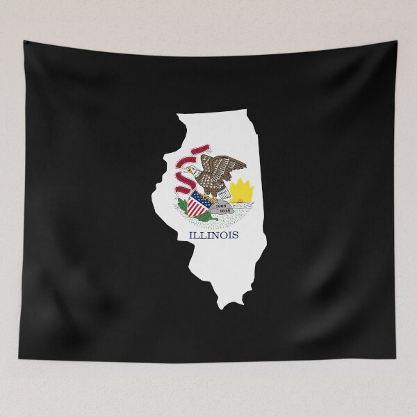 Item preview, Illinois State Shape Flag IL designed and sold by shitpostee.