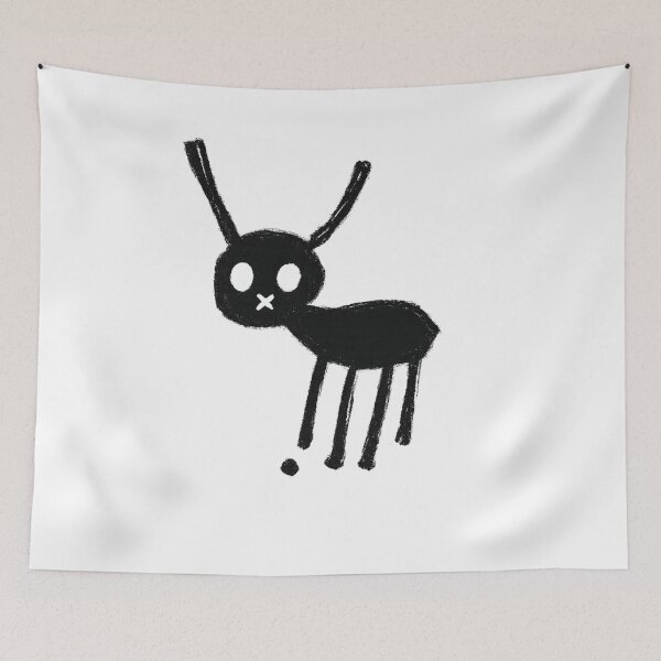 Item preview, Cute Weird Doodle Creature T-Shirt Design | Minimalist Antler Character Graphic designed and sold by Newthingzy.