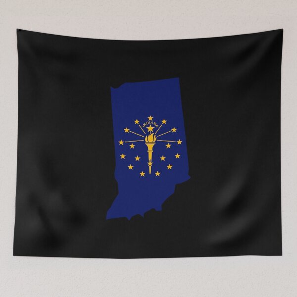 Item preview, Indiana State Shape Flag IN designed and sold by shitpostee.