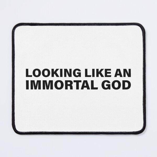 Item preview, Looking like an Immortal God — The Odyssey Quote (White Version) designed and sold by LiteraryRelics.