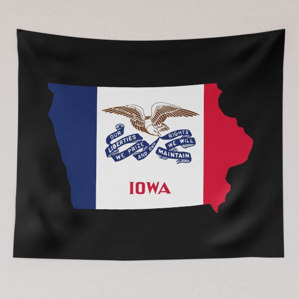 Item preview, Iowa State Shape Flag IA designed and sold by shitpostee.