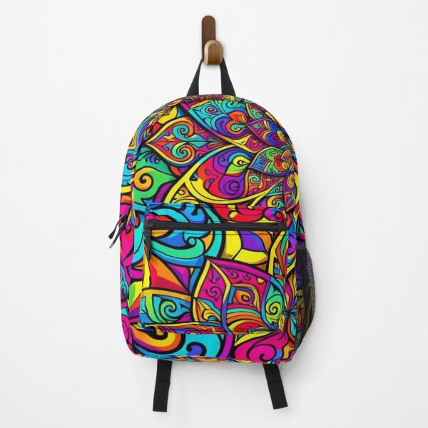 Item preview, Vibrant Pop Art mandala inspired by Andy Warhol in a modern abstract neon style designed and sold by FotoworldEdel.