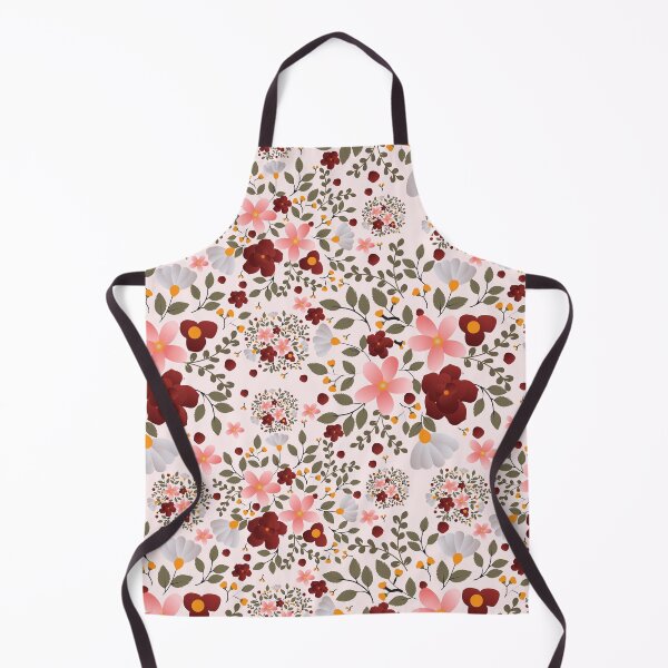 Item preview, Vintage Burgundy and Pink Ditsy Floral Pattern - Cozy Folk Bouquet designed and sold by abdallatigle.