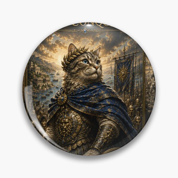 Item preview, The Great Conqueror Royal Cat Dreamscape Art designed and sold by Mindworx21.