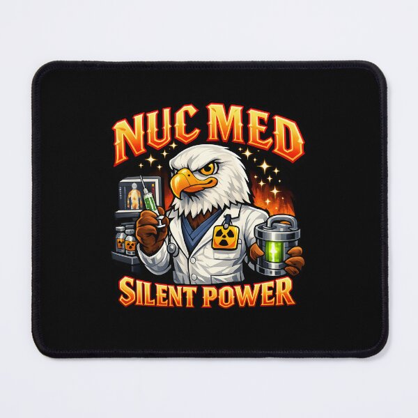 Item preview, Gothic Bald Eagle Nuclear Medicine Specialist Silent Power PET CT Technologist Radiopharmacy Professional Gift for Nuclear Medicine Week Molecular Imaging Healthcare Design designed and sold by ClinicalHubs.