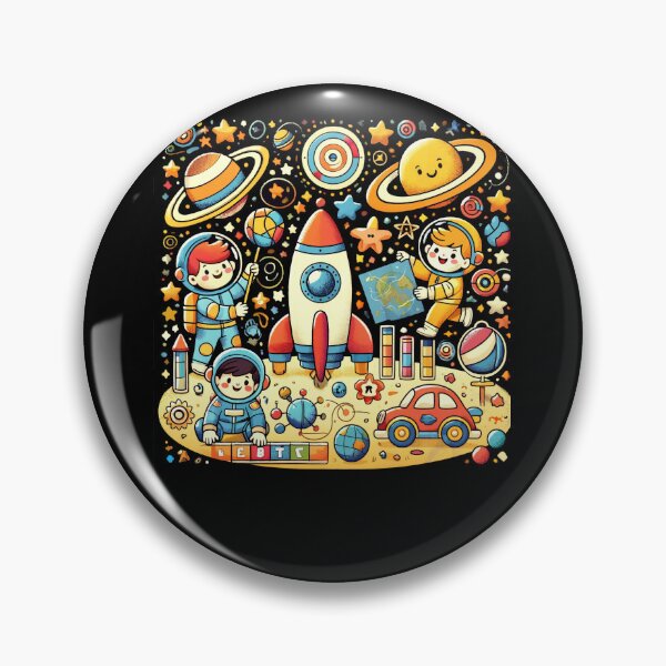 Item preview, Rocket Planet Classroom Pattern designed and sold by SiarheiYur.