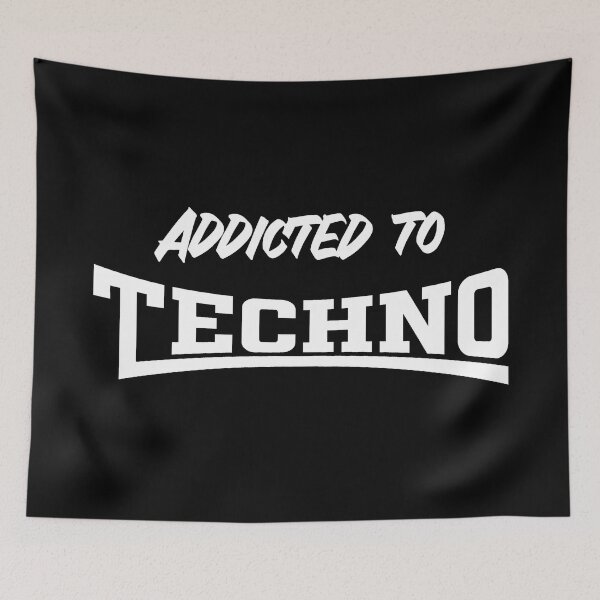 Item preview, Addicted To Techno Underground Rave Festival Aesthetic designed and sold by SPAZE-Typo.
