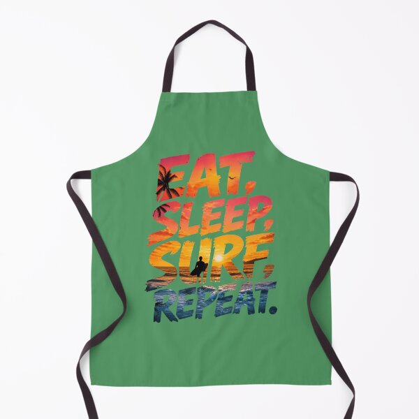 Item preview, Eat Sleep Surf Repeat - Retro Beach Sunset Surfer designed and sold by InkWeaveShop.