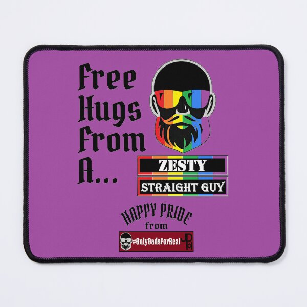 Item preview, Free Hugs Zesty Straight Guy (Purple) *More Colors Available in Collection designed and sold by OnlyDadsForReal.
