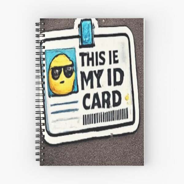 Item preview, This Is My ID Card Funny Meme Sticker designed and sold by Genzfirevibes.