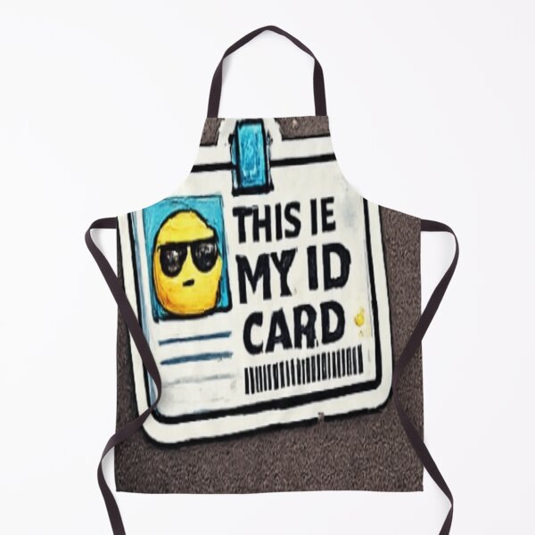 Item preview, This Is My ID Card Funny Meme Sticker designed and sold by Genzfirevibes.