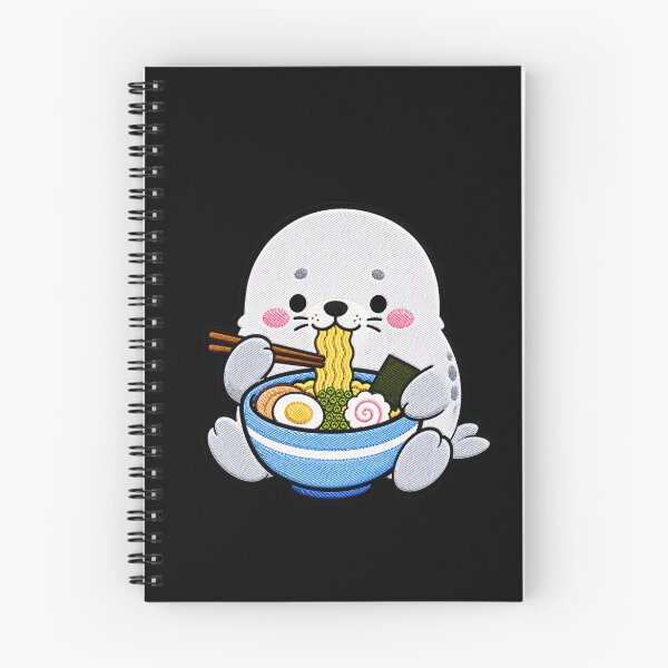 Item preview, Seal Ramen Embroidery Patch | Cute Kawaii Seal Noodle Lover designed and sold by ColorSplash123.