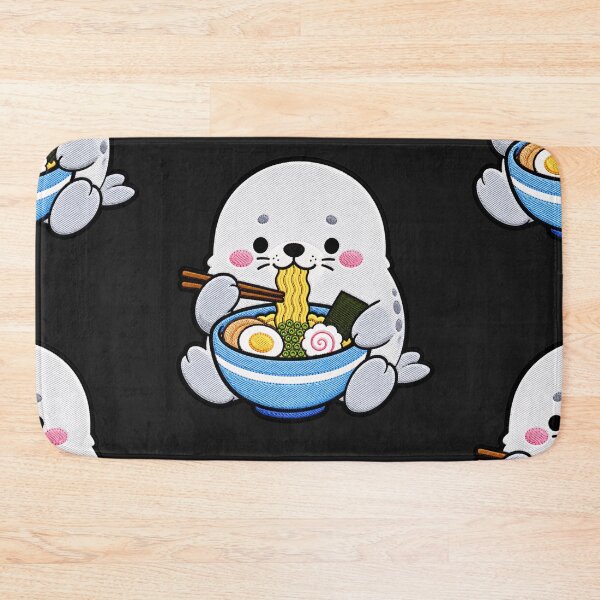 Item preview, Seal Ramen Embroidery Patch | Cute Kawaii Seal Noodle Lover designed and sold by ColorSplash123.