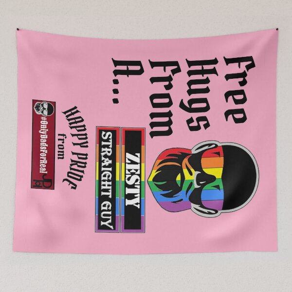 Item preview, Free Hugs Zesty Straight Guy (Pink) *More Colors Available in Collection designed and sold by OnlyDadsForReal.