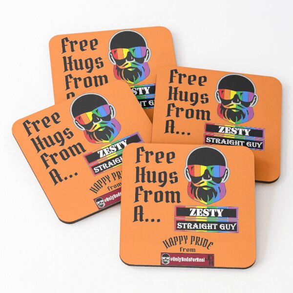 Item preview, Free Hugs Zesty Straight Guy (Orange) *More Colors Available in Collection designed and sold by OnlyDadsForReal.