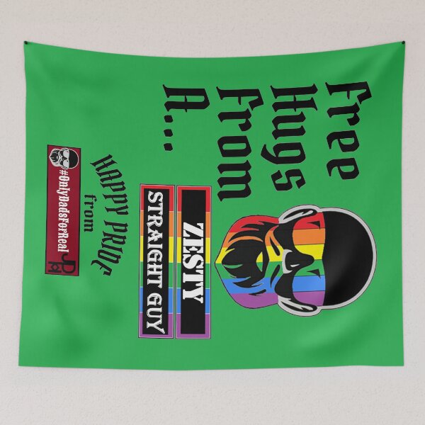 Item preview, Free Hugs Zesty Straight Guy (Green) *More Colors Available in Collection designed and sold by OnlyDadsForReal.