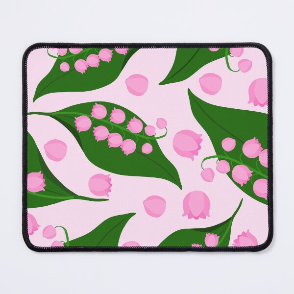 Item preview, Elegant Pink Lily of the Valley and Green Leaves designed and sold by ratihms.art.