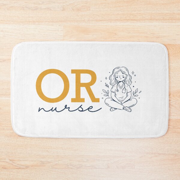 Item preview, OR Nurse — Operating Room Nurse Gift | Scrub Nurse Bath Mat Gift designed and sold by KiwyStudio.