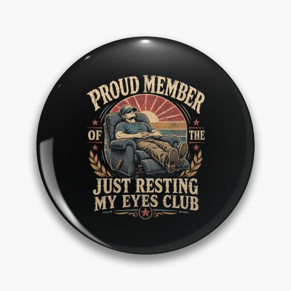 Item preview, Proud Member Of The Just Resting My Eyes Club Napping Dad Grandpa Relaxation designed and sold by FormalDehyena.