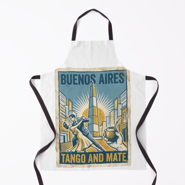 Item preview, Vintage Buenos Aires Tango Mate Travel Poster Art designed and sold by EKHOAISTORE.