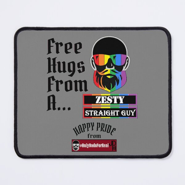 Item preview, Free Hugs Zesty Straight Guy (Gray) *More Colors Available in Collection designed and sold by OnlyDadsForReal.
