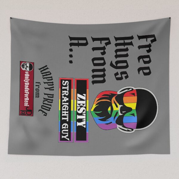Item preview, Free Hugs Zesty Straight Guy (Gray) *More Colors Available in Collection designed and sold by OnlyDadsForReal.