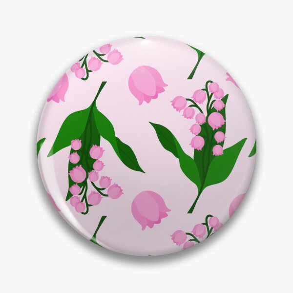 Item preview, Pink Lily of the Valley Floral Seamless Pattern designed and sold by ratihms.art.