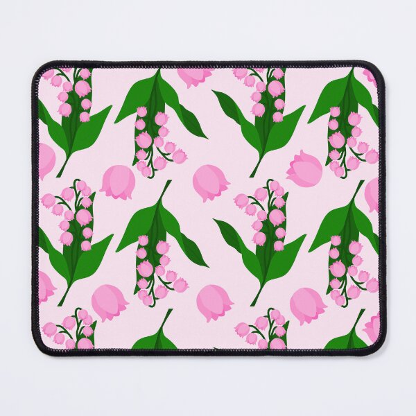 Item preview, Pink Lily of the Valley Floral Seamless Pattern designed and sold by ratihms.art.