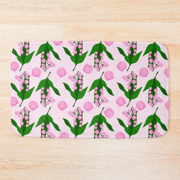 Item preview, Pink Lily of the Valley Floral Seamless Pattern designed and sold by ratihms.art.