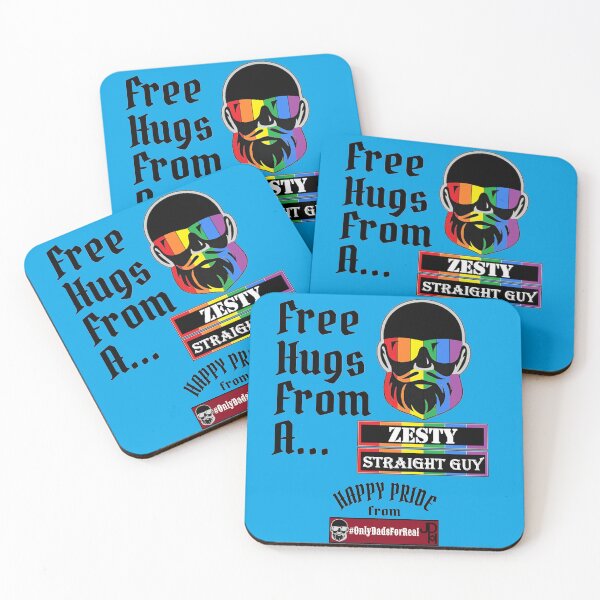 Item preview, Free Hugs Zesty Straight Guy (Blue) *More Colors Available in Collection designed and sold by OnlyDadsForReal.