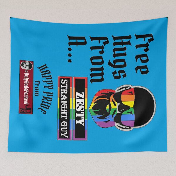 Item preview, Free Hugs Zesty Straight Guy (Blue) *More Colors Available in Collection designed and sold by OnlyDadsForReal.