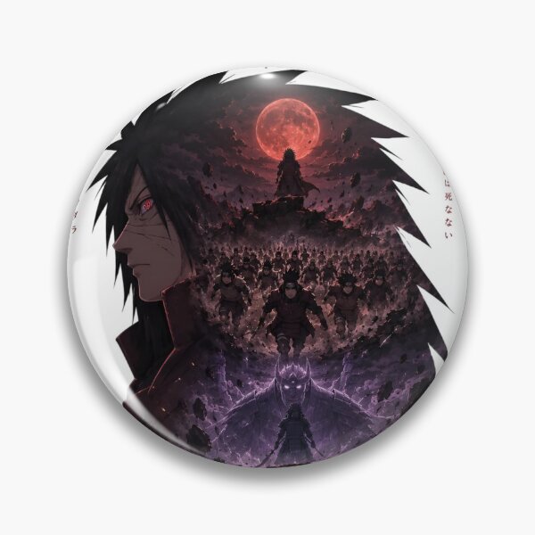 Item preview, Uchiha Madara | Crimson Warlord Ascension – Dark Moon Warrior Anime Art | Legendary Shinobi Battle Poster designed and sold by Dyan4.