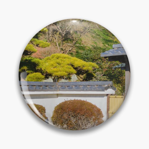 Item preview, Tile-roofed Wooden Gate and White Plaster Wall at Rengeji-ike Park, Japan designed and sold by Pix4Japan.
